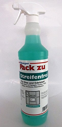 Seeger, Pack zu 7, Streifenfrei, für Glas und Edelstahl, 1L