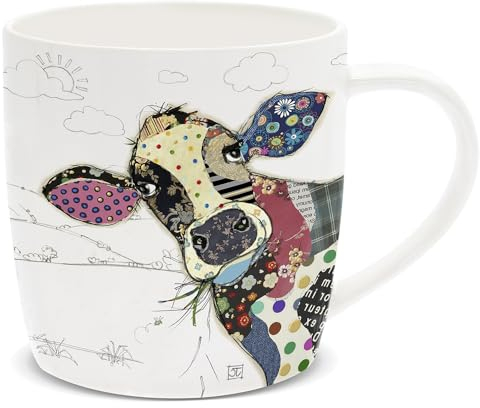 Bug Art Mug en porcelaine fine avec motif vache Kooks Connie