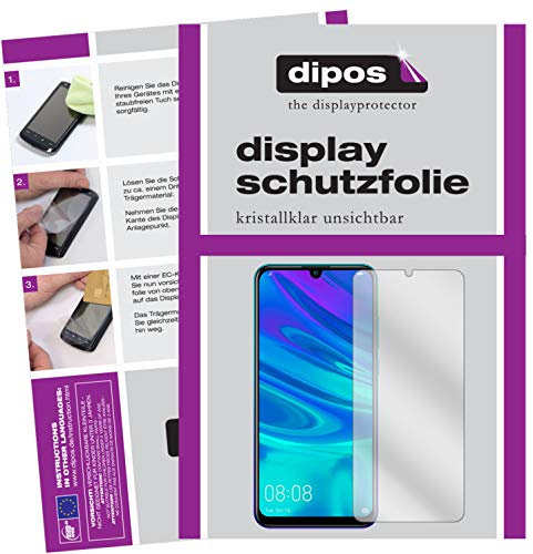 dipos I 2X Schutzfolie klar kompatibel mit Huawei P Smart (2019) Folie Displayschutzfolie