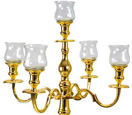 5 pièces d'inserts en Verre pour Chandelier D 8 cm Hauteur 11 cm