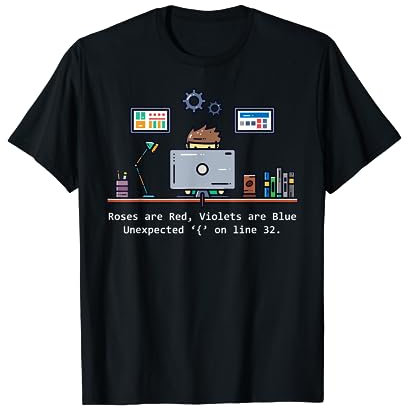 Computer Science Programmer Unexpected Syntax Error T-Shirt