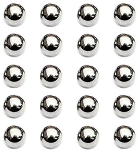 Nuluxi Stahlkugellager, Präzisionskugeln, Stahlkugeln für Steinschleuder, beständig gegen Druck und Abrieb, industrielle Präzision, ideal für Industrieprodukte