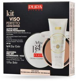 PUPA KIT VISO PERFETTO ACTIVE LIGHT fondotinta compatto+maschera illuminante 020
