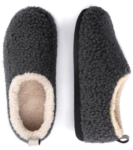 RockDove Women's Nomad Slipper con Memory Foam, Grigio Scuro, 40.5/41.5 EU