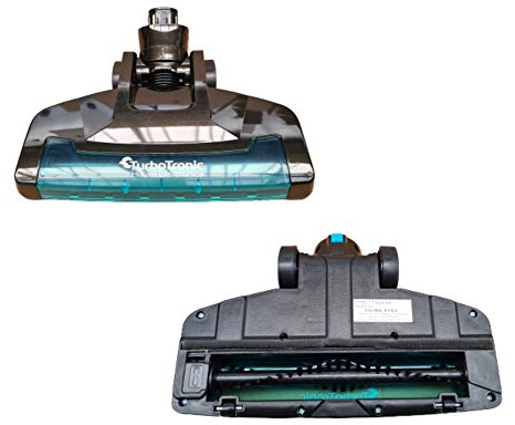 Ersatzbodenbürste schwarz mit LED-Beleuchtung für Akku Staubsauger Turbotronic LUX300, TT300, TT-500, TT-750, Bodendüse