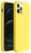ZUSLAB Compatibile con Apple iPhone 12/ iPhone 12 Pro (6.1) 2021 Custodia Silicone Nano, Cover Sottile in Gomma Gel Morbida - Gialla