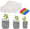 Bseical 300pcs Bolsa De Cultivo De Plantas, Bolsas Biodegradables, Semillero Huerto Urbano, Etiquetas De Tela Tiestos para Plantas, Cultivo Setas Semilleros Huerto Indoor Cultivo Bolsa Transpirable