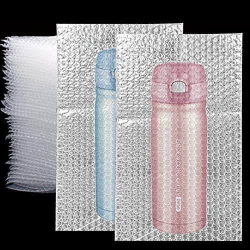 50 Stück transparente Luftpolstertaschen, 20.3 x 35.6 cm, Luftpolstertaschen für den Versand, doppelwandige Luftpolsterfolie für Umzug, Verpackung, elektronische Gegenstände, große Luftpolstertaschen