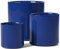 LE TAUCI 15+20+25 cm Plant Pots Set, Ceramic Planters for Indoor Plants, Mid-Century Modern Flower Planter Pots with Drainage Hole and Plug, Cylinder Round Planter Pots, Set of 3, Sapphire Blue