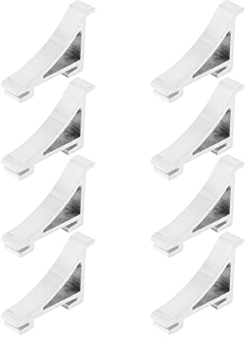 Housoutil Inoxidable Clips Congelador, 8 Piezas Plata Clips Cuadrados Congelador, Acero Inoxidable 304 Clips Estante Frigorifico, Duradero Clips Congelador para Refrigerador, Congelador