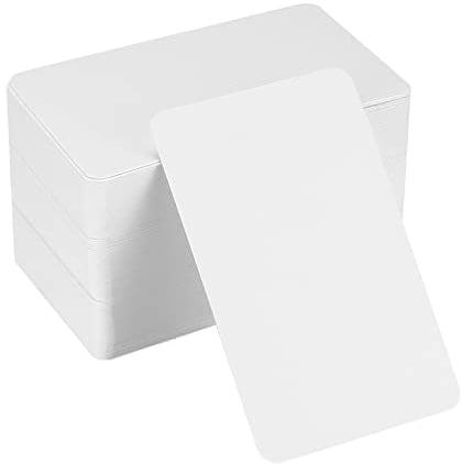 150 Stück Kraftpapier, Visitenkarten, Flash-Karten, Blanko, weiße Postkarte, Dankeskarte – 8,9 x 5,2 cm