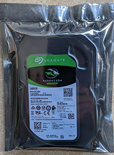 Seagate - Disco Rigido 500 GB 3.5 SATA Barracuda ST500DM009 2F110A-500 2PKVY (Ricondizionato)