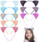 ZOCONE Cerchietto Orecchie Gatto, 8 Pezzi Glitter Cerchietti per capelli Orecchie Gatto Paillettes Cerchietto per Donna Ragazze e Bambina Decorazione di Festa e Quotidiana (A)