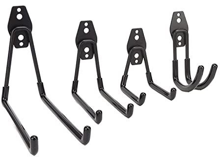 JINTEXING 14pcs Garage Hook, Heavy Duty Wall Hook Garage Storage Tool Hanger Kit With Screws And Anchors For Garden Tools/ladders/bikes/bulky Items