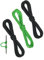 THREE ARCHERS Bogenschießen D-Schleife Release Nock Durable Wire D Ring Nocking Loop Schnalle (Schwartz+grün)
