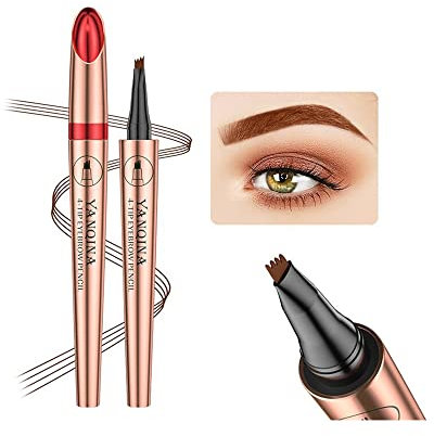 Wasserdichter Tattoo Augenbrauenstift, Flüssiger Augenbrauenstift, Professioneller Make-up Augenbrauenstift, Schnelltrocknend, Make-up Bleistift (01#Hellbraun)