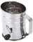Flour Sifter Stainless Steel Hand Held Flour Sifter,Hand Crank Flour Sieve 3 Cup Rotary Hand Crank with 4 Wire Agitators Flour Shaker Cup 20 Fine Mesh Screen for Icing Sugar Cake Flour