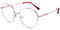 LANLANG lesebrille 2,5 für damen mit Flex Memory Titanium,Blaulichtfilter brille,lesehilfe, 0~4 dioptrien,anti blaue,Niedlich,runden, Lila,hohe Auflösung hohe Transparenz MT-003-W