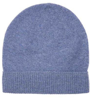 Zwillingsherz Grobstrick-Wintermütze aus 100% Kaschmir - Hochwertige Unisex Strickmütze im Uni Design für Damen Jungen Mädchen - Hat – One Size – Cashmere – warm & weich im Frühjahr Herbst & Winter
