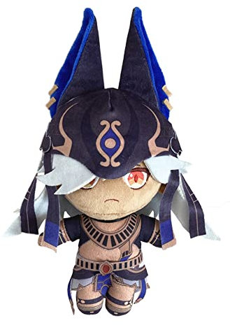 Lzrong Cyno Anime Plush Figure Beliebte Spielcharakterserie Plüschpuppe Halloween Weihnachten Geburtstagsgeschenk für Anime Spielefans