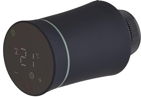Tête thermostatique programmable de radiateur noire NOYON & THIEBAULT