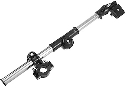BESPORTBLE Verstellbarer Schirmhalter mit Verstellbarem Winkel Auto aus ABS und Edelstahl für Kinderwagen und Elektroroller bei Regen und Ausflügen