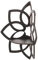MagiDeal Étagère d'angle en Forme de Fleur, étagères flottantes en Bois, décoration de la Maison, Cadeau, étagère d'angle Murale pour Salon, décoration de