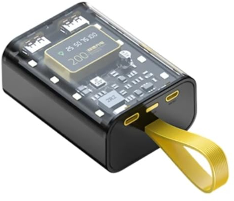 DAGIJIRD 3 x 18650 Akku-Aufbewahrungskoffer, schweißfrei, mobiles Netzteil, Powerbank-Zubehör mit Nachtlicht