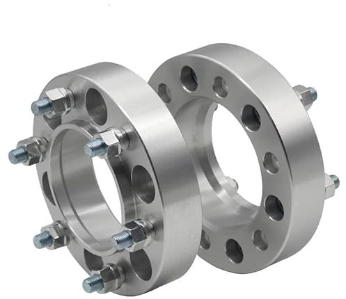Spurverbreiterung Aluminium 2PCS 20/25/30/35/40/45mm PCD 6x 114,3 66,1mm Spurverbreiterungen Adapter 6 Lug Für Nissan Für Navara NP300 Für NAVARA D40/D23 Spurverbreiterung Spurplatten(2PCS 20mm Silver