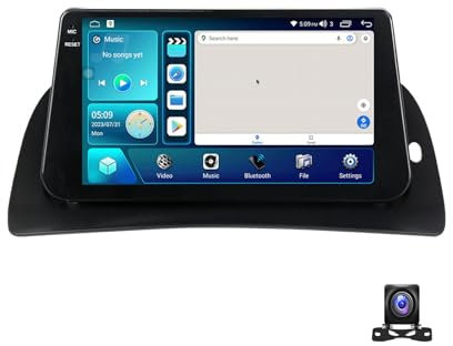 HYMLMY Android 12 Doppio DIN Autoradio Touch Screen da 9 Pollici Radio con Navigazione GPS Bluetooth Ricevitore Radio FM per Renault Kangoo 2015~2018 Supporto Carplay/Auto/DSP/RDS/USB