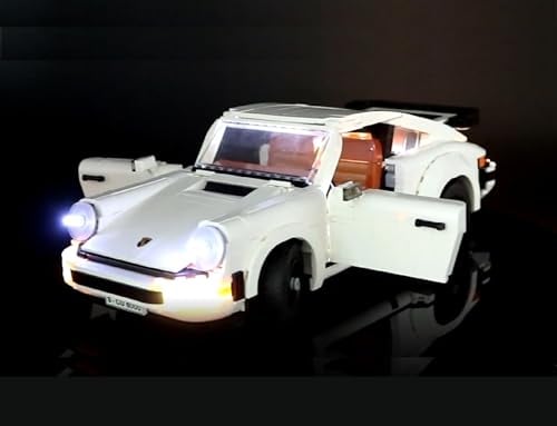 LED-Beleuchtungsset Licht-Set Akku-Box kompatibel mit Lego Porsche 911 Turbo Modell 10295 (Porsche Nicht enthalten)