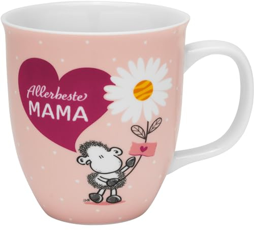 Sheepworld Tasse mit Motiv Allerbeste Mama | Tasse mit Spruch, Kaffeetasse, Porzellan, 40 cl | Geschenk Mama, Muttertagsgeschenk, Geschenk für Sie | 48606