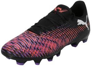 PUMA Damen Future 8 Play FG/AG WN's Fussballschuh, Black White-Glowing RED, 38 EU