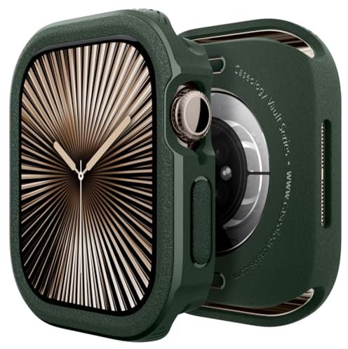 Caseology Vault Hülle kompatibel mit Apple Watch 10 (46mm) - Midnight Green