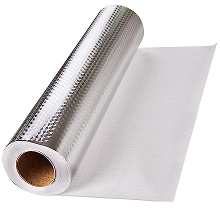 Ölfester Wandaufkleber für Küche, Hitzebeständig Selbstklebend | Spritzschutz Küchenrückwand Herd, Aluminiumfolie Pvc, Wasserfest Kratzfest, Gemischtes Muster Zufälliger Stil