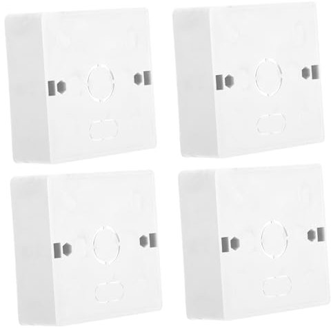 NIYANGLE Waterproof Socket Box 86 Type British Outlet Box Indoor/Outdoor Wall Switch Mount Sturdy Socket Base Case DIY Electrician Essentials