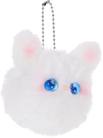 ifundom Porte-clés Lapin Peluche Pendentif Clé Lapin Peluche Pendentif Sac Sac à Dos Porte-clés