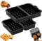 Freidora de Aire Caliente Gofres Belgas Accesorios, Accesorios de Silicona para Gofres Belga, Inserto para Gofres, Molde de Silicona para Gofres Belgas, Apilables Inserto de Silicona para Gofres Belga