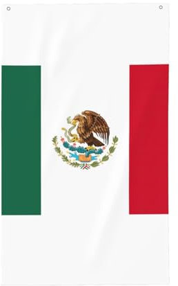 Bandiera del Messico bandiera decorativa 3x5ft leggero ed elegante tessuto personalizzato bandiera esterna personalizzata