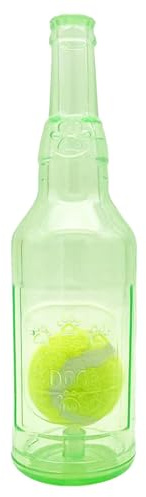 Wasserflasche Hundespielzeug Flaschen-Kauspielzeug Für Hunde, Hundespielzeug, Wasserflaschen-Zerkleinerer,Quietschendes Kauspielzeug Haustierbedarf-Flasche Mit Ballspielzeug, Zerkleinere 24,5 X 7,5 Cm