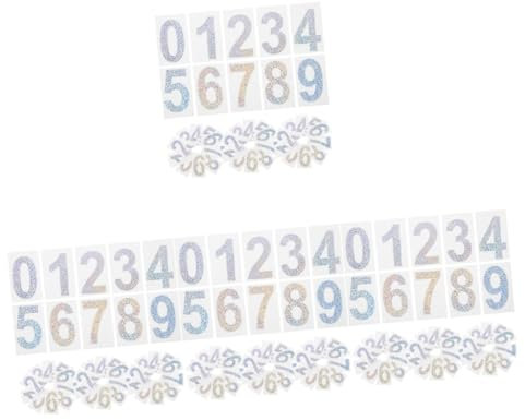 STOBOK 5 Sets Reflective Self Adhesive Numbers Stickers of Durable Mailbox Labels for Easy Identification Weather Resistant for and Outdoor Use