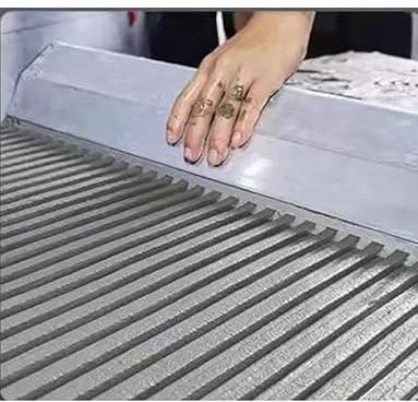 Heavy Duty Stainless Steel Notched Trowel - Professional Tile Laying Tool for Floor & Wall Tiling, for Grout, Mortar,Plastering(Square 600x110mm)