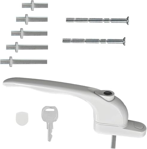 Lubastia Universal Multi-Spindle uPVC Window Handle with Locking Mechanism for Enhanced Security and Easy Installation