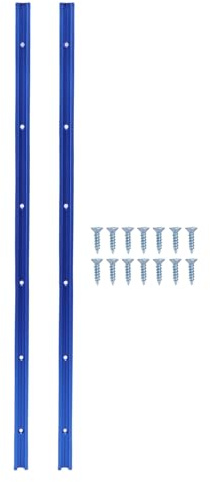 Thonlai 2 Stück 600 Mm T-Schiene, 3/4 Zoll Aluminium-T-Nut-Schiene mit Doppelt Geschnittenem Profil und 6 Vorgebohrten Löchern, für Tischkreissäge, Oberfräse, Werkbank, Holzbearbeitung
