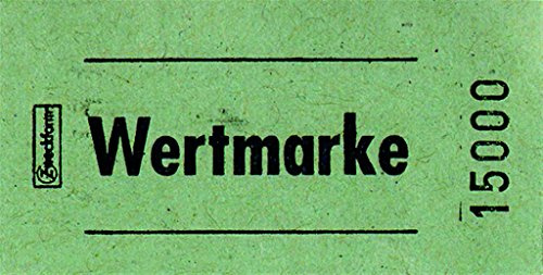 AVERY Zweckform BonRollen Wertmarken, 57 x 30 mm, grün