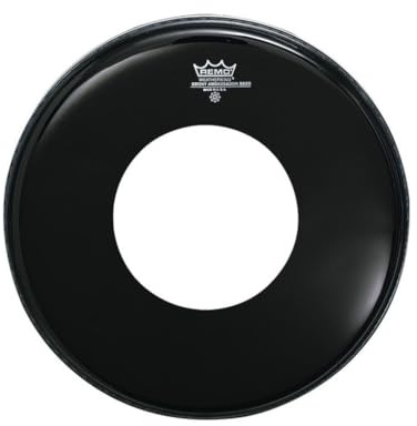 Remo Schlagzeugfell Ambassador Ebony Bassdrum - Loch in der Fellmitte - 20 - ES-1020-CH