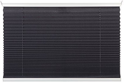 mydeco® 80x130 cm [BxH] in grau - Plissee Jalousie ohne bohren, Rollo für innen incl. Klemmträger (Klemmfix) - Sonnenschutz, Sichtschutz für Fenster