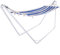 DETEX® Hamac en Tissu avec support 274x82cm Bleu hamac Suspendu sur Pied Pliable capacité de 150kg Exterieur Jardin