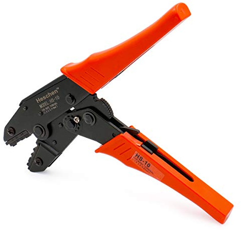 Heschen Ratschen-Crimpzange HS-10 nicht isoliert & Bare Terminals Crimpwerkzeuge Verwendung für 1,5-6 mm² (15-10 AWG) rot