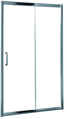 Mampara de Ducha MODULAR Frontal Sencilla - 1 Hoja FIJA + 1 Hoja CORREDERA. Con Tratamiento EASY-CLEAN. (70 cm, TRANSPARENTE)